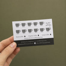 Load image into Gallery viewer, Prepaid Coffee, Hot Chocolate &amp; Tea Cards
